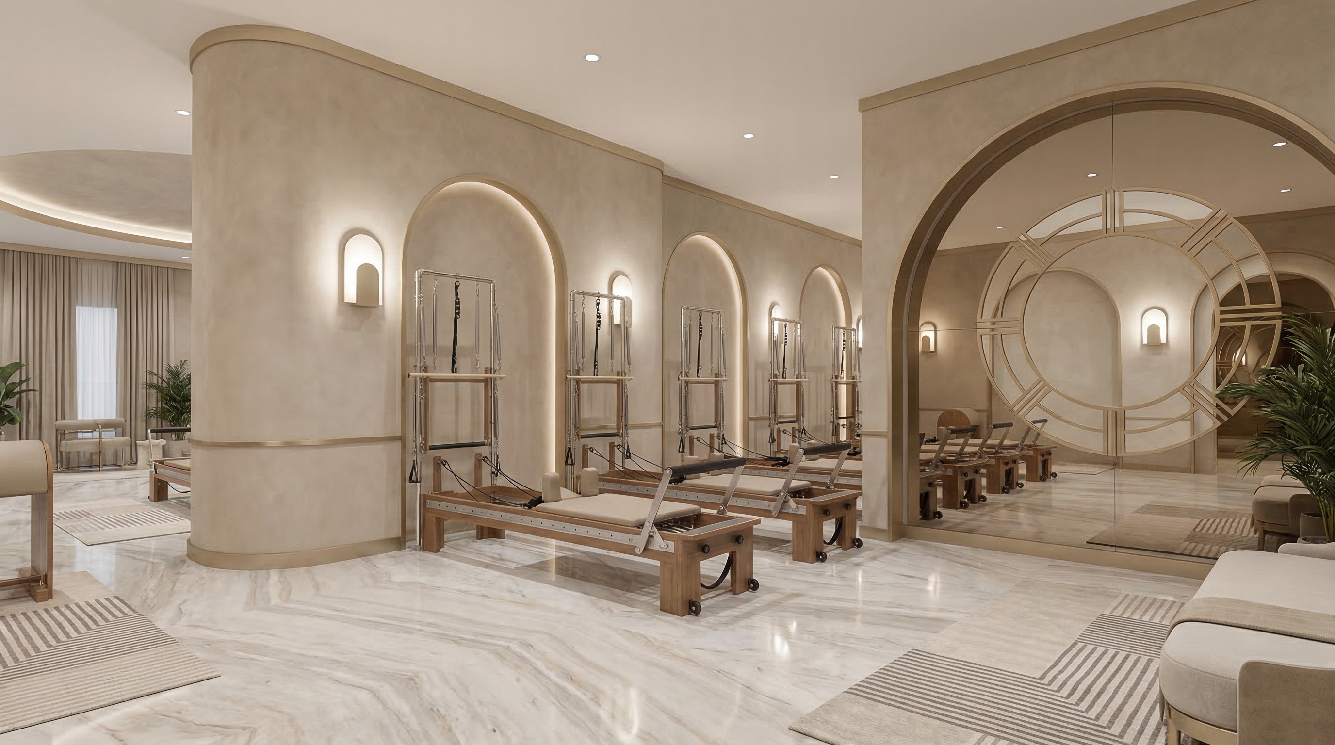 Neutral Art Deco Pilates